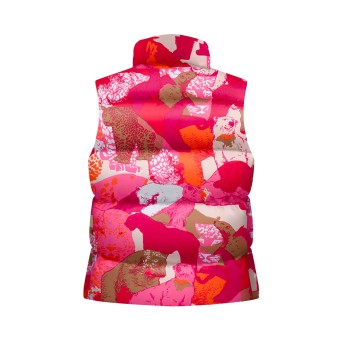 Womens synthetic down vest nature pink