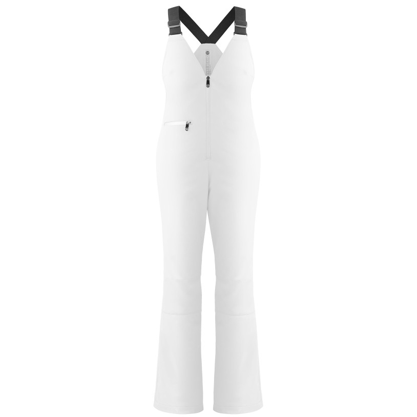 Womens stretch bib pants white