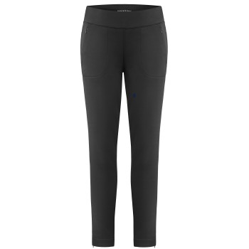 Womens stretch fleece pants black