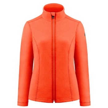 Womens micro fleece mandarin orange