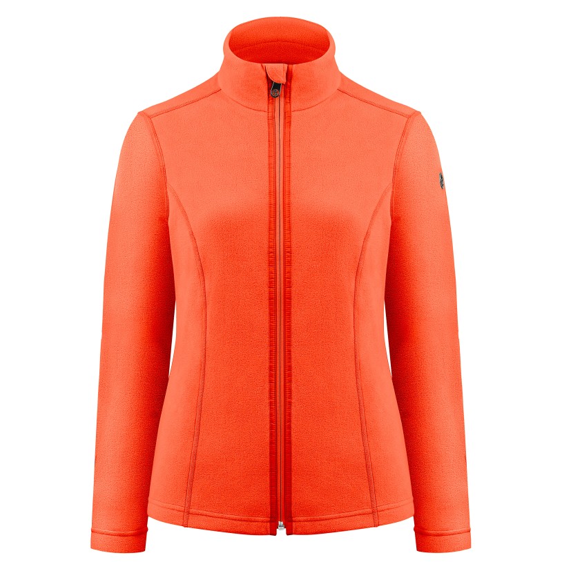 Womens micro fleece mandarin orange