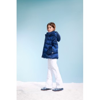 Girls synthetic down jacket infinity blue