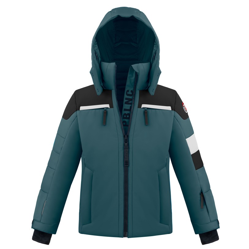 Boys ski jacket multico ever green