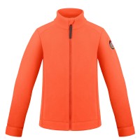 Boys fleece jacket mandarin orange