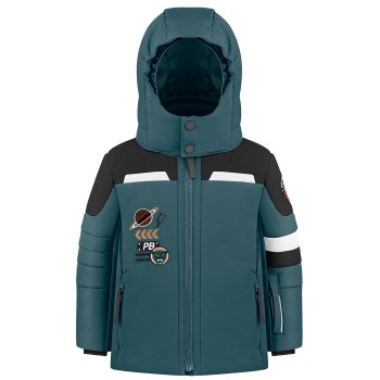 Boys ski jacket multico ever green