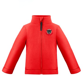 Boys fleece jacket scarlet red