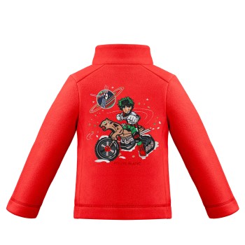 Boys fleece jacket scarlet red