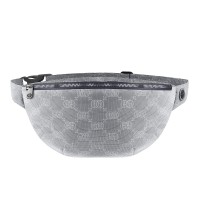 Waist bag shiny silver