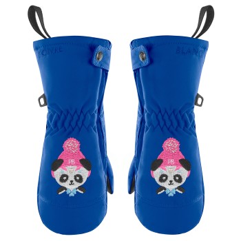 Girls mittens infinity blue