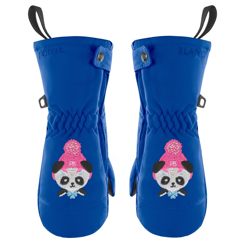 Girls mittens infinity blue