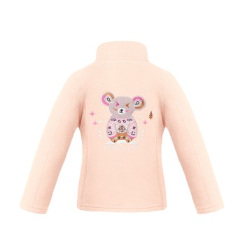 Girls micro fleece jacket baby pink Ruby