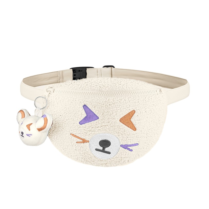 Sherpa waist bag natural white Banani