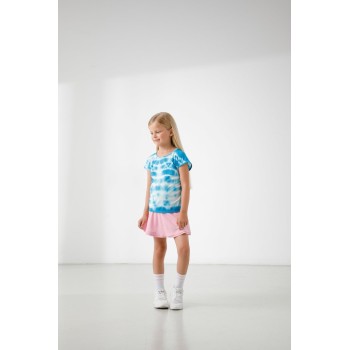 Girls eco active t- shirt cloudy diva blue