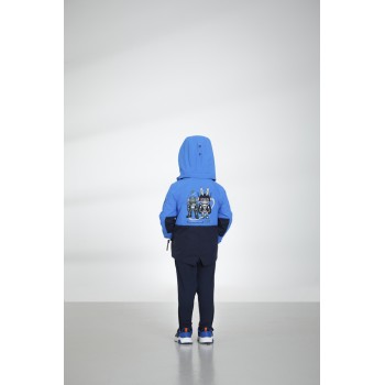 Boys rain parka 3in1 king blue/oxford blue