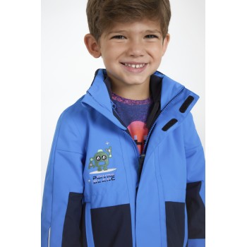 Boys rain parka 3in1 king blue/oxford blue